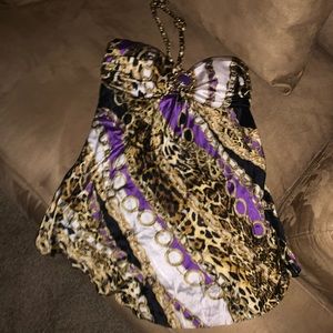 Cache multi-color blouse